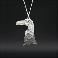 Raven - Silver Pendant