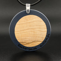 Salmon Egg - Olive Wood Pendant