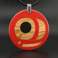 Salmon Egg - Olive Wood Pendant