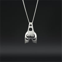 Whale Tail - Silver Pendant