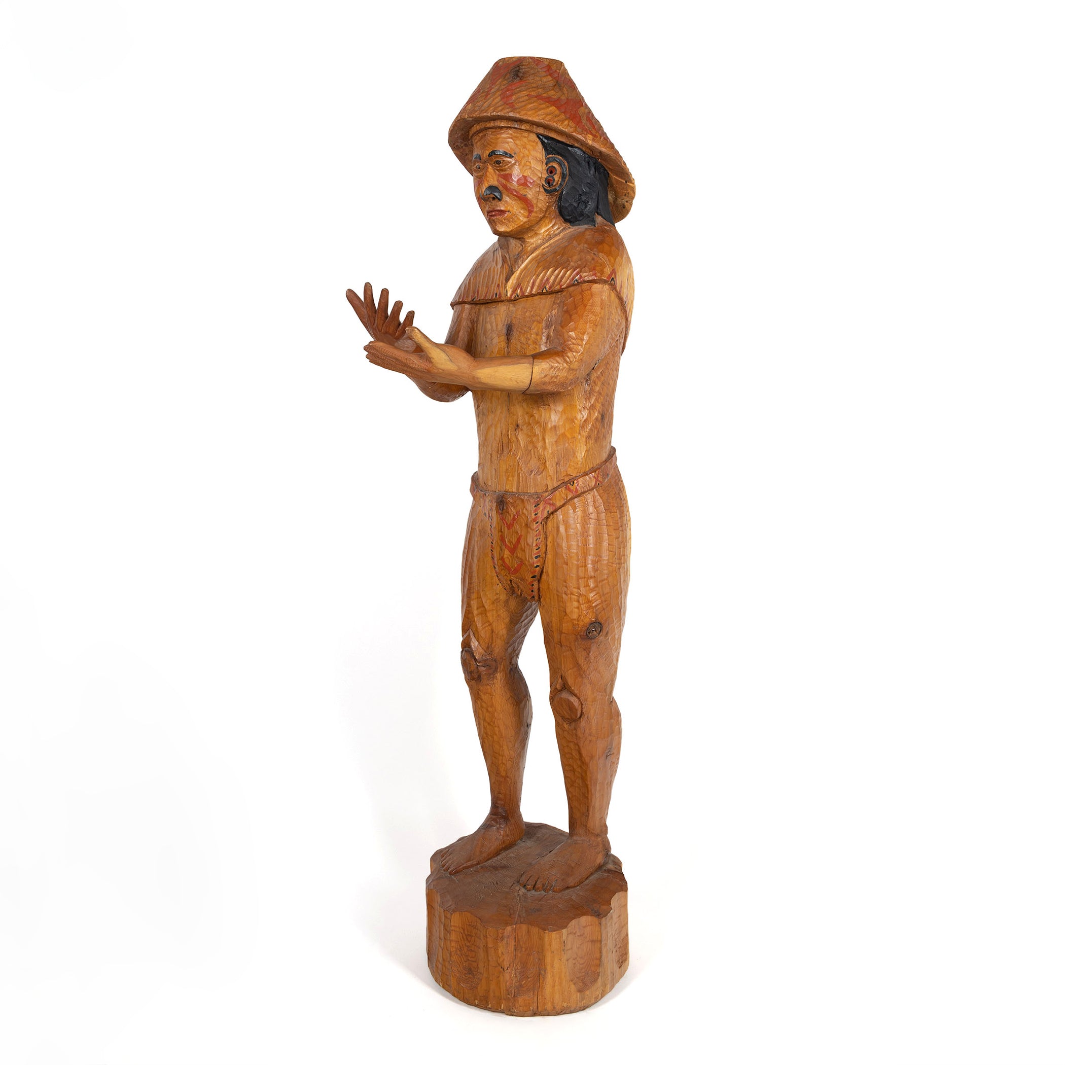 Welcome Figure - Red Cedar Sculpture – Lattimer Gallery