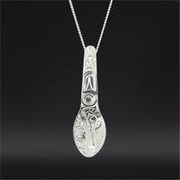 Hummingbird Spoon - Silver Pendant
