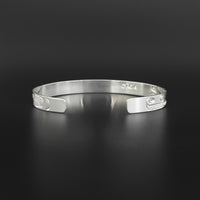Killerwhale - 1/4" Wide Silver Bracelet