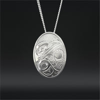 Raven - Silver Pendant