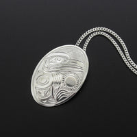 Raven - Silver Pendant