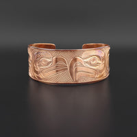 Raven and Eagle - Copper Bracelet