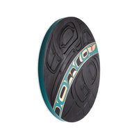 The Curve (Blue) - Red Cedar Panel