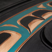 The Curve (Blue) - Red Cedar Panel