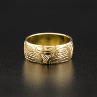 Mother Bear and Cub - 14k Gold Ring