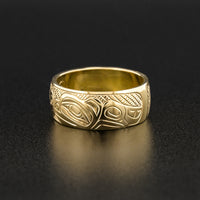 Mother Bear and Cub - 14k Gold Ring
