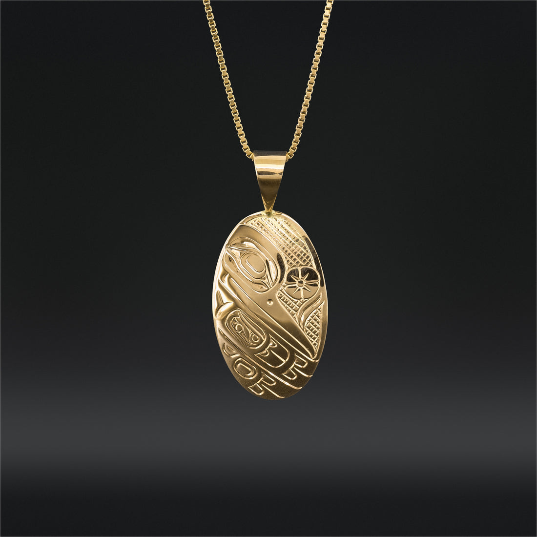 Hummingbird - 14k Gold Pendant