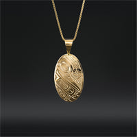 Hummingbird - 14k Gold Pendant