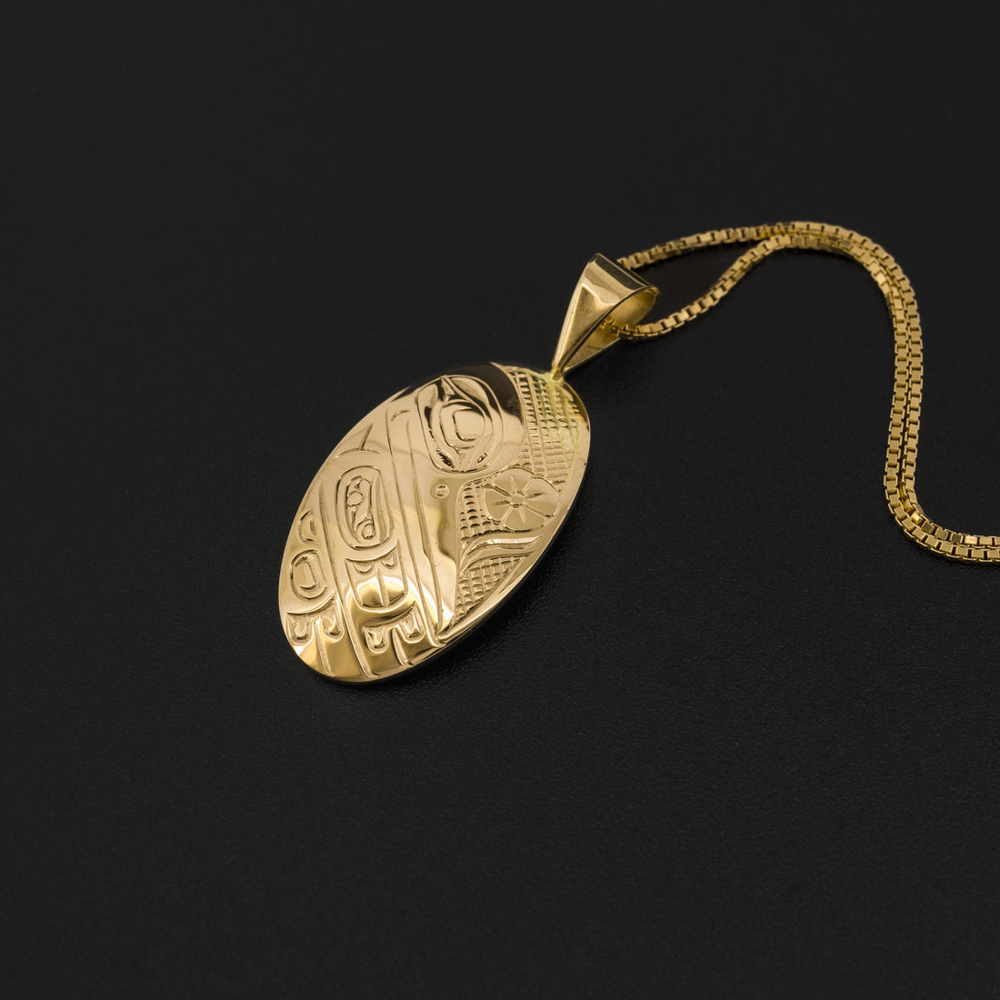 Hummingbird - 14k Gold Pendant