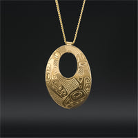 Mother and Child - 14k Gold Pendant