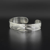 Octopus with Salmon and Halibut - Silver Bracelet