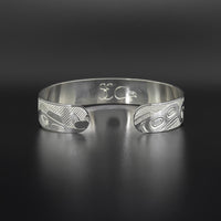 Octopus with Salmon and Halibut - Silver Bracelet