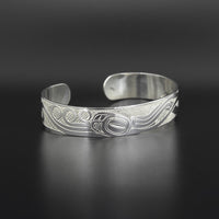 Octopus with Salmon and Halibut - Silver Bracelet