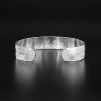 Raven and Light - Silver Bracelet