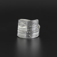 Wolf - Silver Wrap Rings