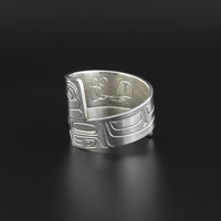 Wolf - Silver Wrap Rings