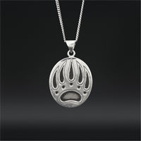 Bear Paw - Silver Necklace