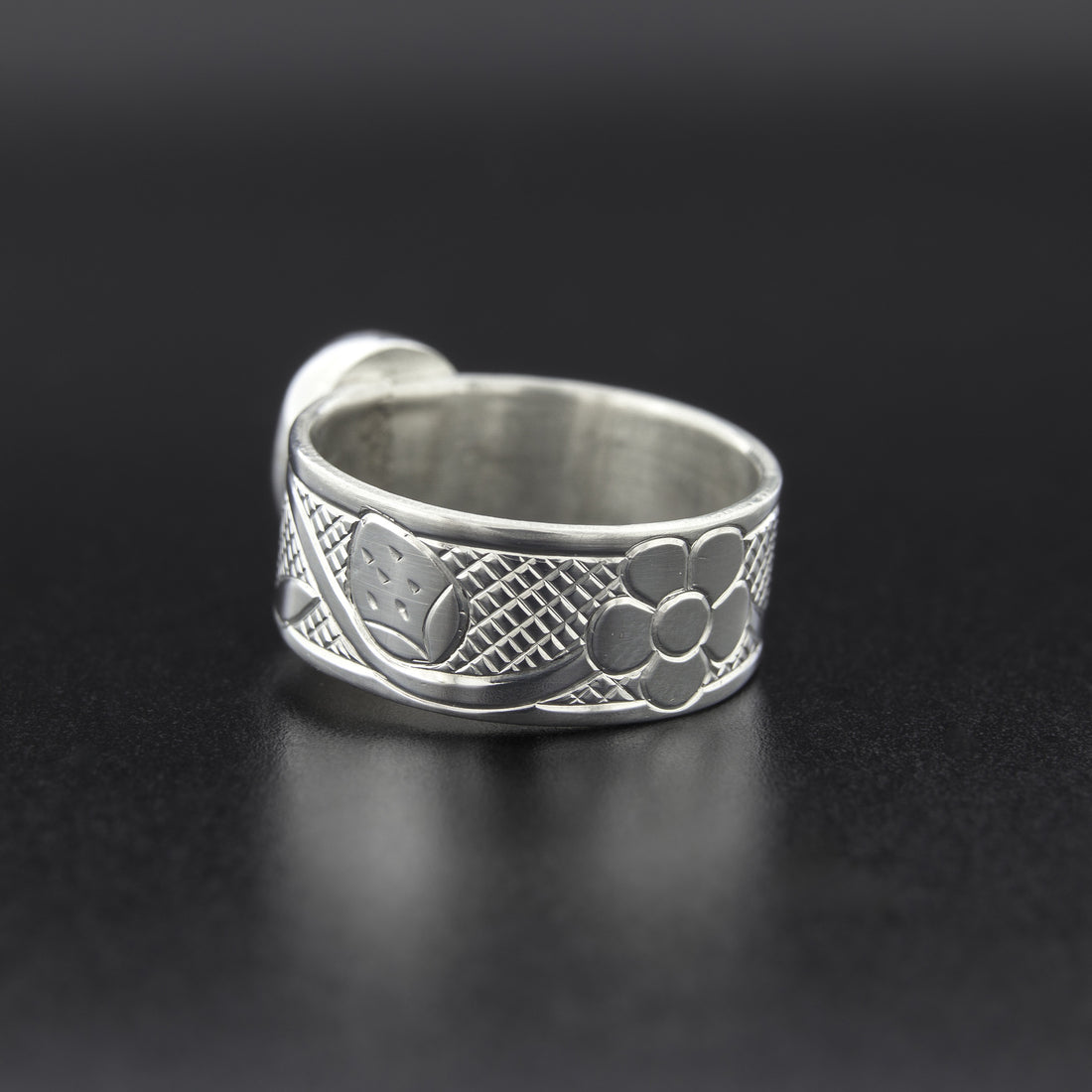 Heart Berry - Silver Ring with Turquoise