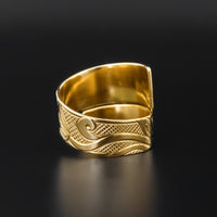 Hummingbird - 14k Gold Wrap Ring