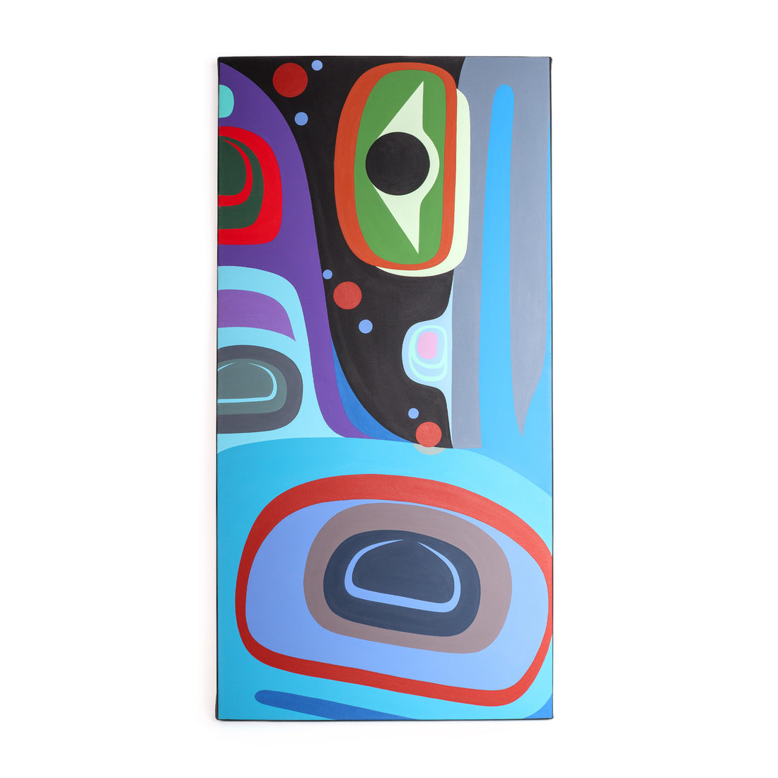 Raven and Killerwhale - Original Painting on Canvas