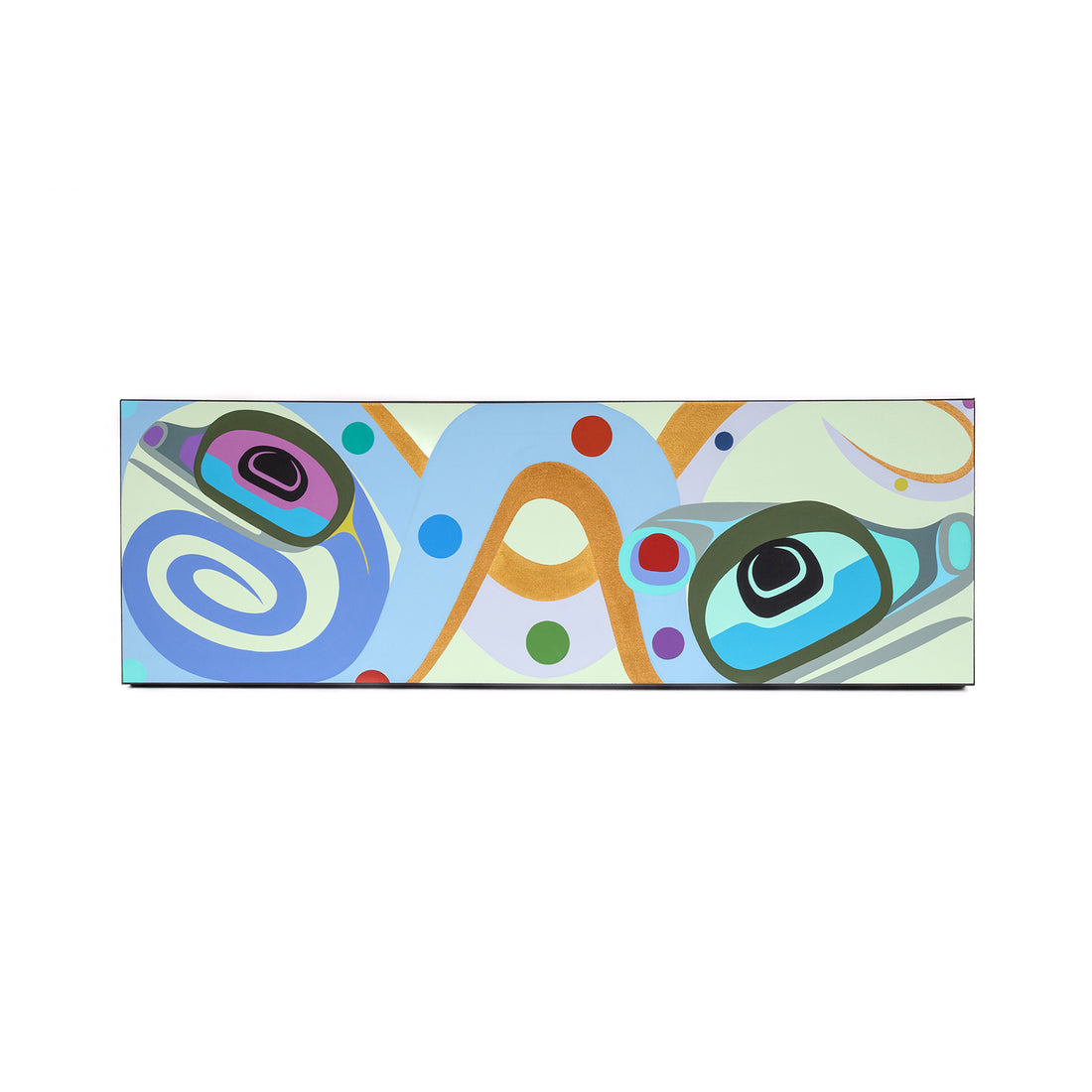 Sea Serpent and Baby - Original Painting on Canvas