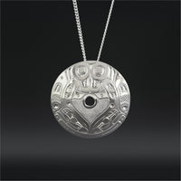 Whale Spindle Whorl - Silver Pendant