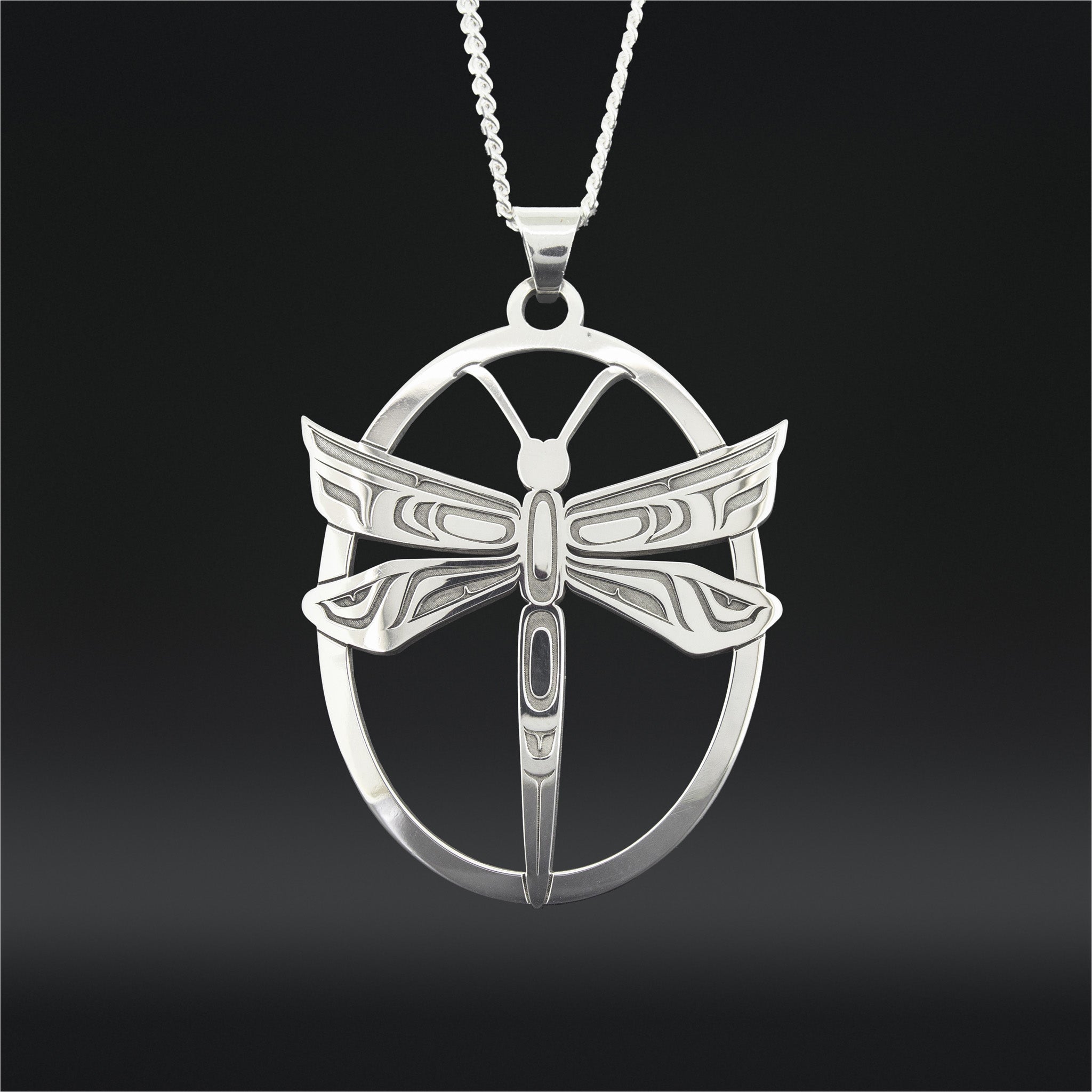 Dragonfly - Silver Pendant – Lattimer Gallery