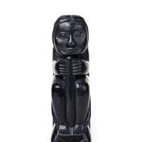 Nanasimgit with Frog Base - Argillite Model Pole