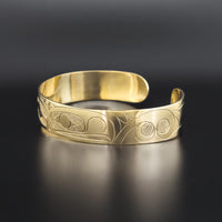 Mating Eagles with Ferns - 10k Gold Bracelet