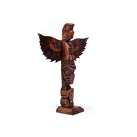 Eagle and Beaver - Yellow Cedar Model Pole