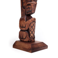 Eagle and Beaver - Yellow Cedar Model Pole