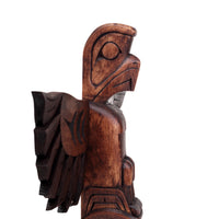 Eagle and Beaver - Yellow Cedar Model Pole