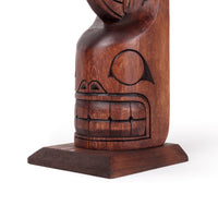 Eagle and Killerwhale - Yellow Cedar Model Pole