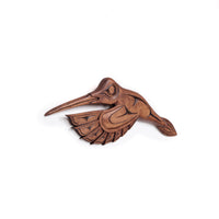 Hummingbird - Yellow Cedar Sculpture