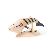 Humpback Whale - Yellow Cedar Sculpture on Stand