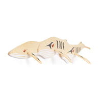 Humpback Whales - Yellow Cedar Sculpture