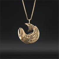 Salmon - 14k Gold Pendant