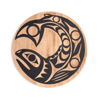 Salmon - Red Cedar Panel
