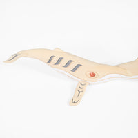 Humpback Whales - Yellow Cedar Wall Sculpture