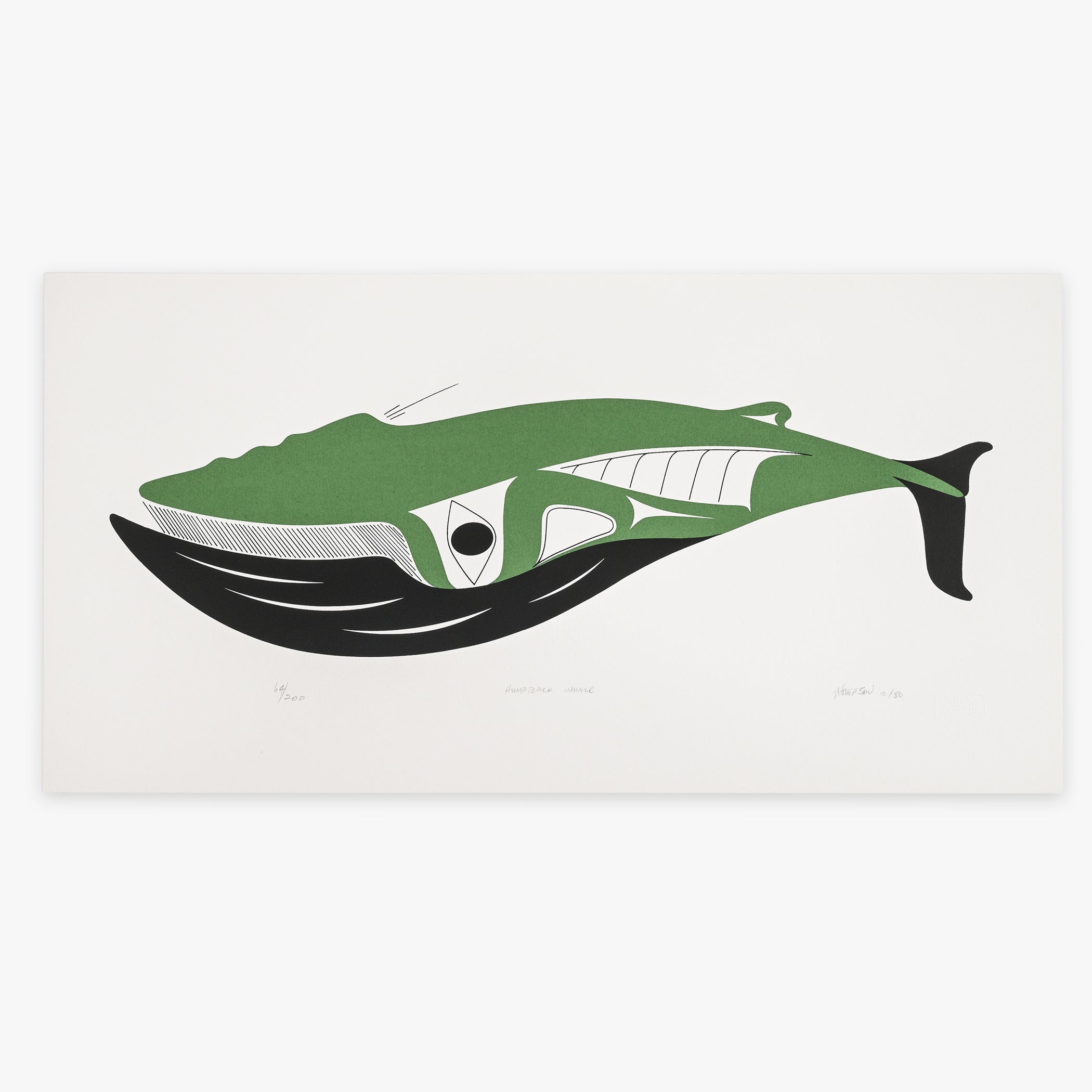 comings Whale Living サイン入り レコード 白盤 Humpback Whale - Limited Edition Print – Lattimer Gallery