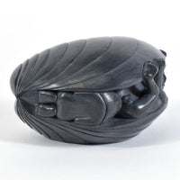 First Man - Argillite Sculpture with Abalone Inlays
