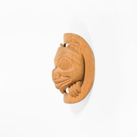 Haida Bear Cub Birth - Red Cedar Sculpture