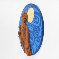 Eagle and Moon - Red Cedar Panel