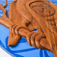 Eagle and Moon - Red Cedar Panel