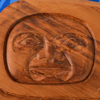 Eagle and Moon - Red Cedar Panel