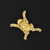 Frog - Limited Edition 18k Gold Brooch